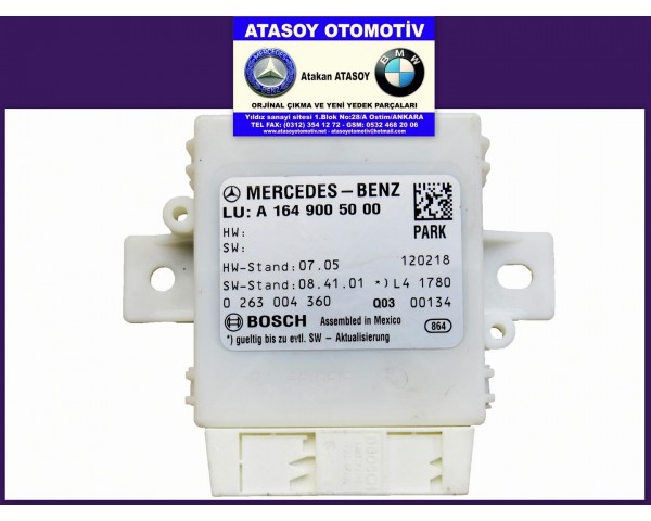 MERCEDES W164 ML PARK SENSÖR BEYNİ A1649005000 1649005000 0263004360 MERCEDES W164 GL PARK SENSÖR BEYNİ MERCEDES W164 PARK SENSÖR BEYNİ